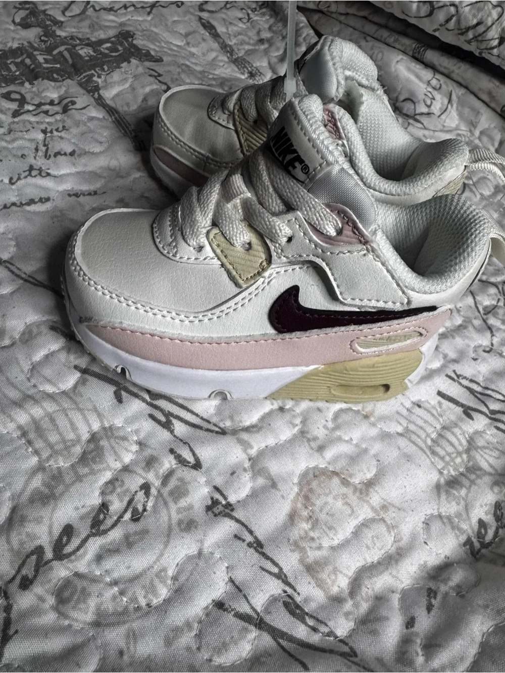 Nike Kids Cream, Pink & Burgundy Sneaker